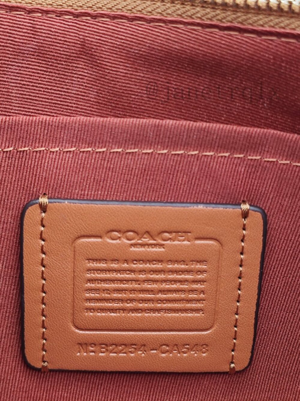 🎶🎶Coach Teri Shoulder Bag In Signature Canvas brown - Picture 3 of 7